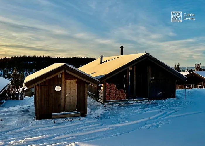 Modern Sports Cabin On Sjusjoen With Sauna And Waxing Room